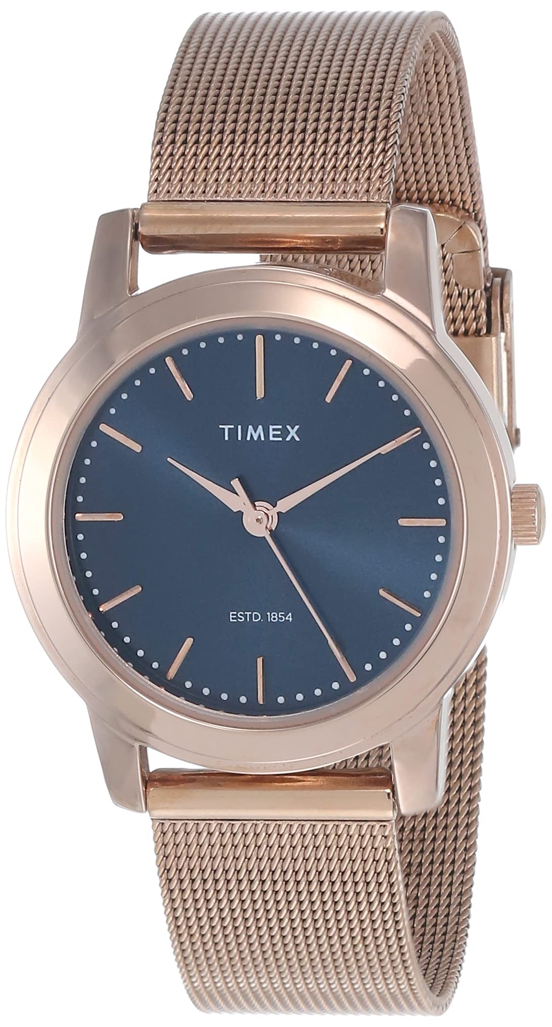 TIMEX Stainless Steel Analog Blue Dial Womens Watch-Tw000W112, Band_Black (B083JVPG29) Amazon Price History, Amazon Price Tracker