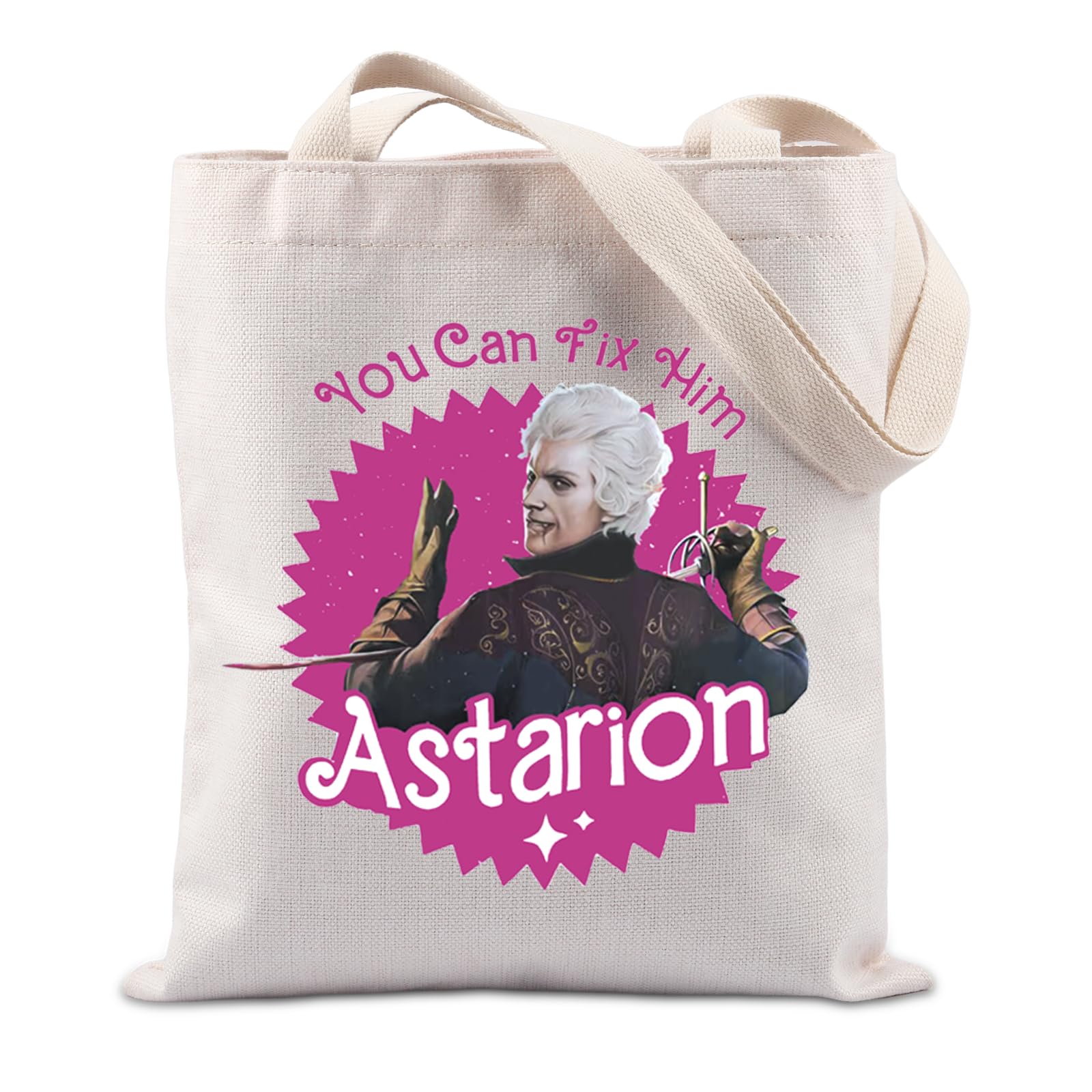 TIIMGYou Can Fix Him Astarion Gift Bloodless Gamer Gift Elf Lover Vampire Fans Gift BG Game Player Gift Tote Bag