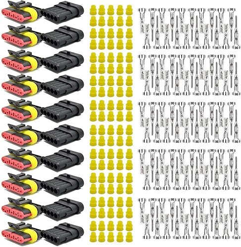 Miniatura 8 de Conectores de cable eléctrico con terminales HID de 123456 víaspines Muyi, impermeables