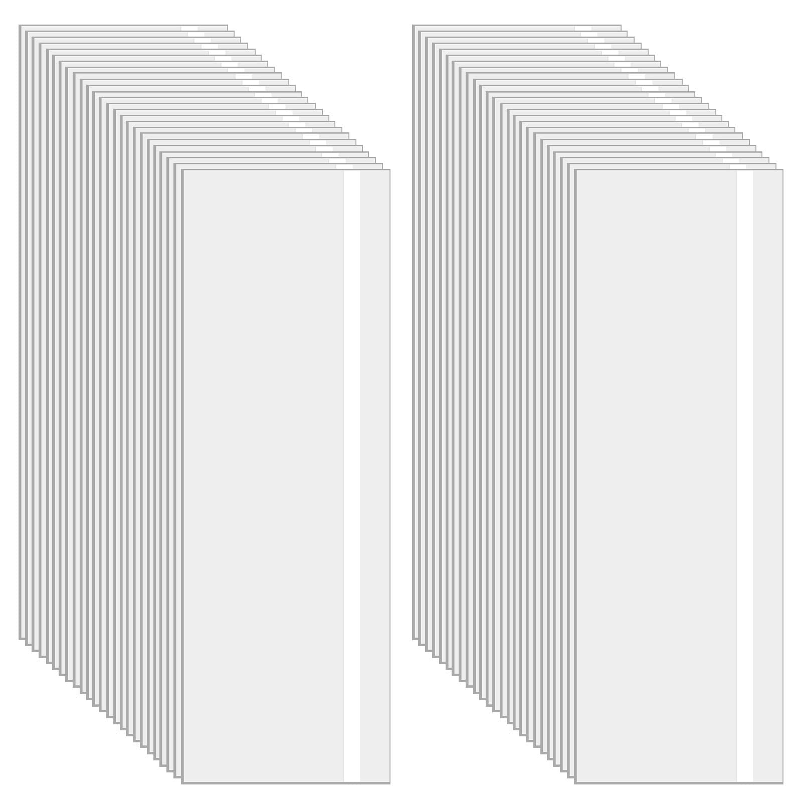 GeeRic Lot de 50 Autocollants pour pièges à Mouches de fenêtre, pièges à Mouches Collants pour l'intérieur, piège à Mouches Transparent pour Mouches domestiques étanches