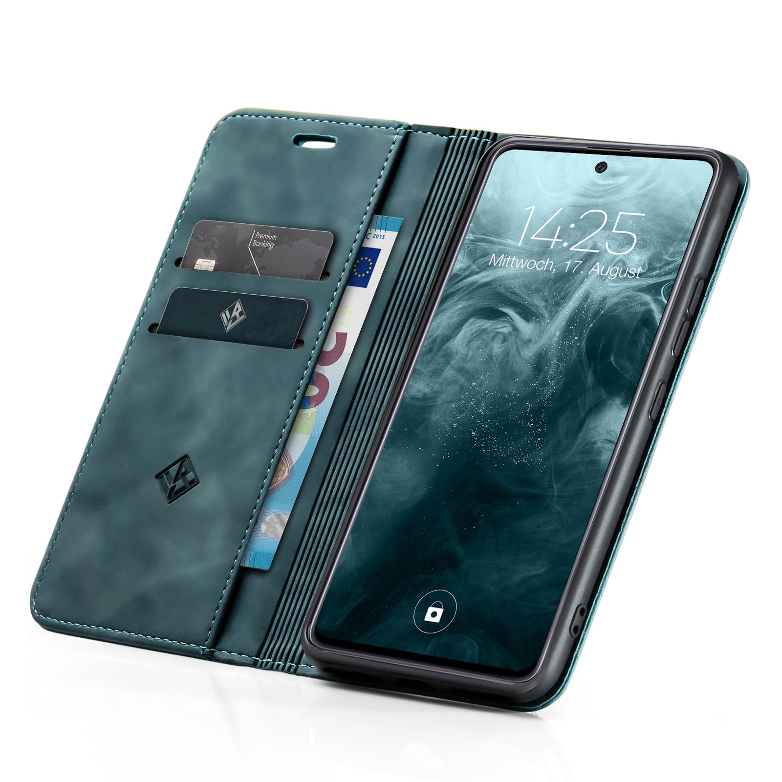 Custodia A Libro LBH Con Porta Carte E Banconote Per Xiaomi 12T / 12T Pro – Pelle Sintetica Nera Con Chiusura Magnetica E Funzione Stand