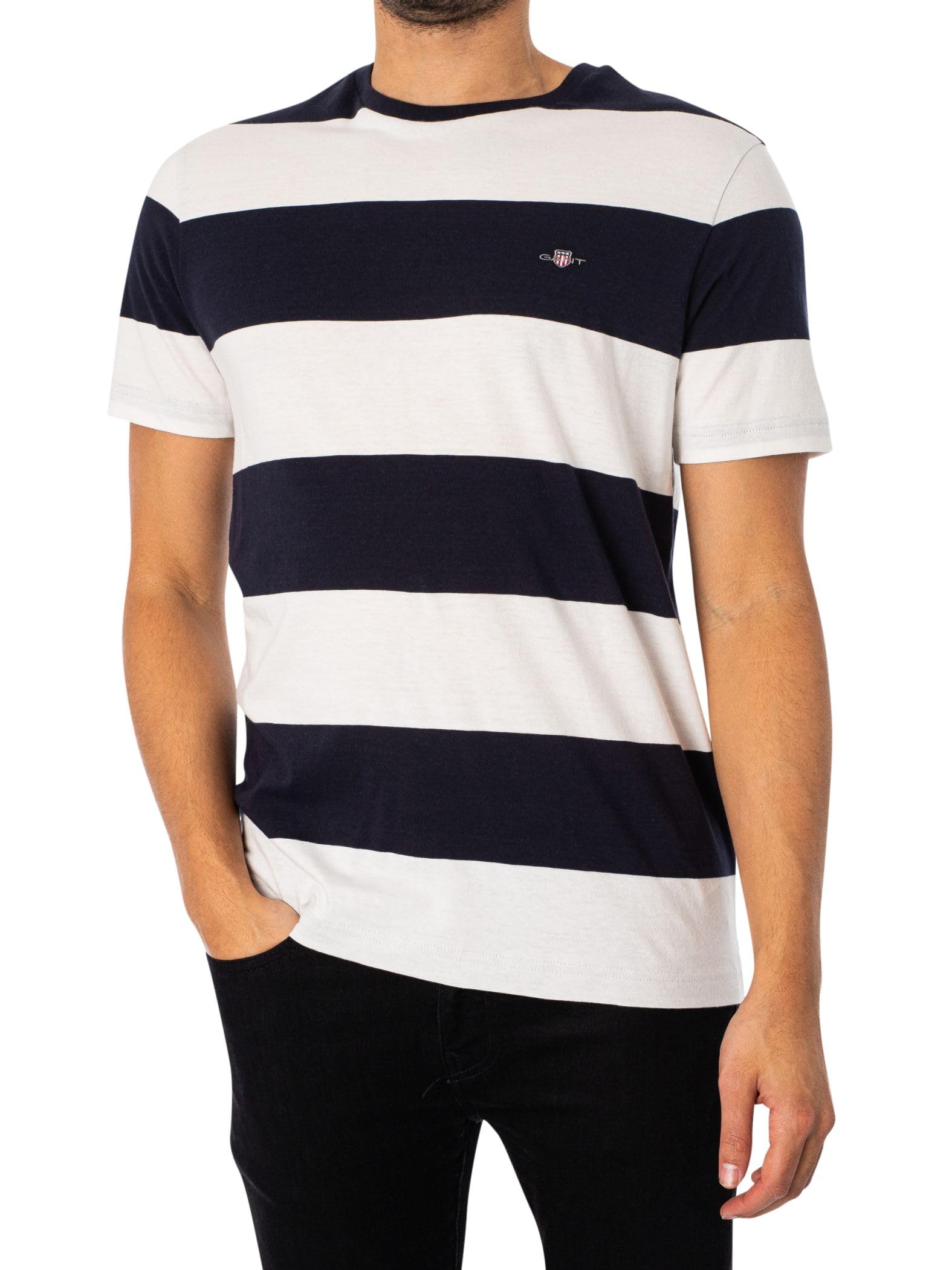 GANT Herren Bar Stripe Ss T-Shirt