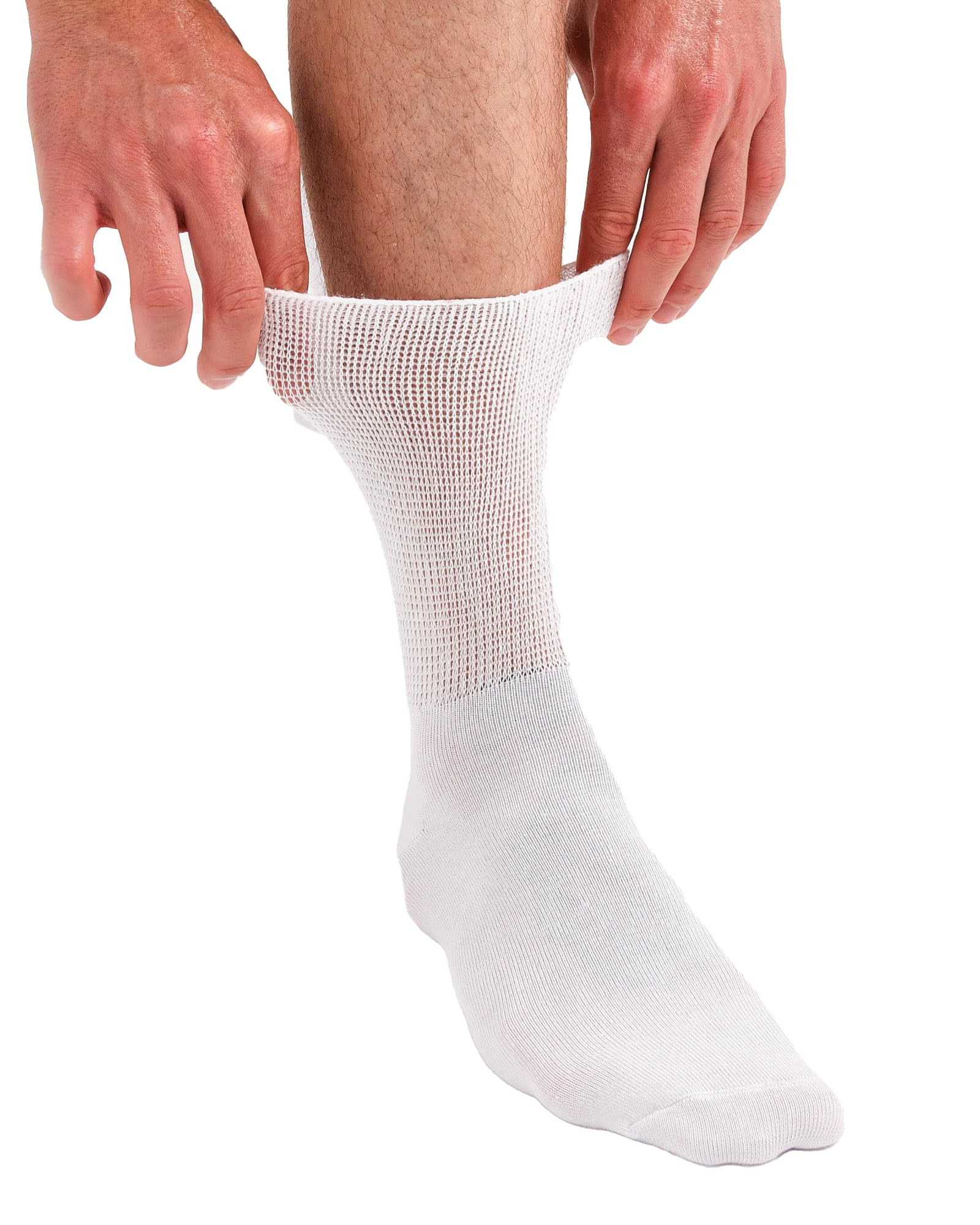 lavendel Calzini diabetici in bambù, 6 paia, senza cuciture, nero o bianco, senza gomma, per uomo e donna, traspiranti, Oekotex-100, Nero, 36-40