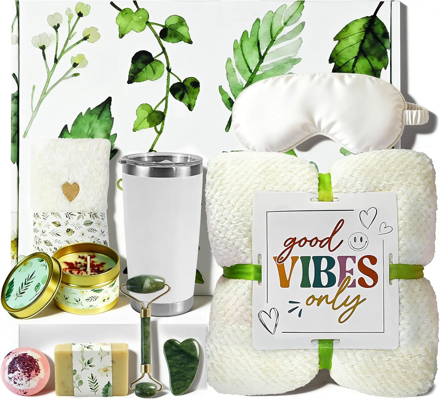Self Care Gifts Get Well Soon Baskets for Women, Thoughtful Easter Mother’s Day Birthday Premium Spa & Sympathy Basket for Mom Best Friend Sister
