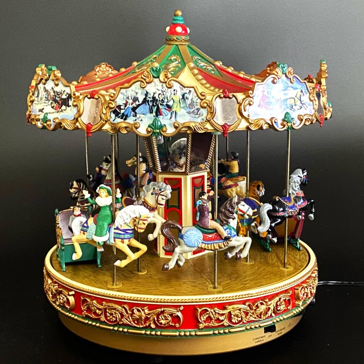 Amazon | レアミスタークリスマスメリーゴーランドオルゴール  