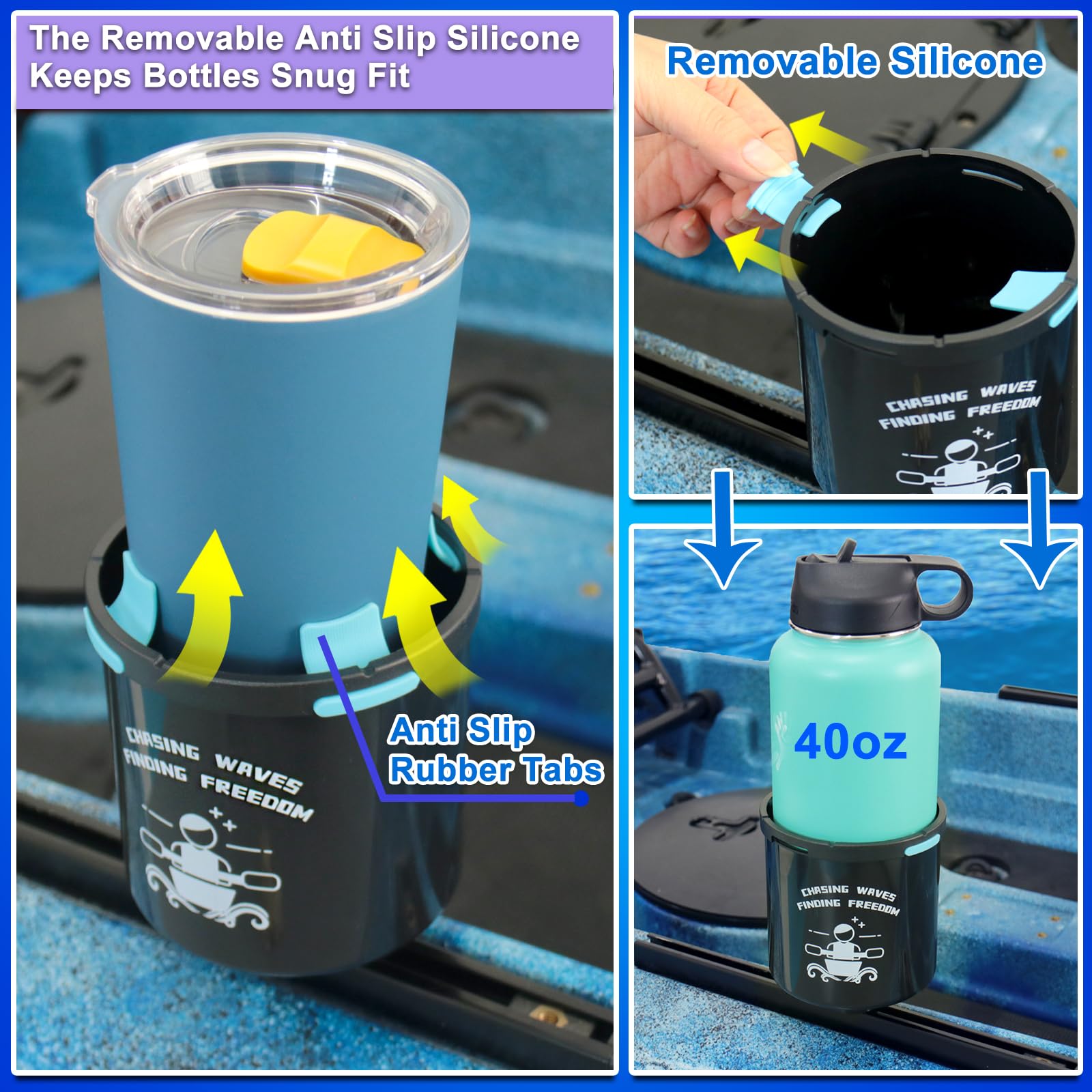 Porte-gobelet Multifonction Avec Languette En Caoutchouc, Bouteille D