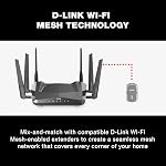D-Link AX5400 Mesh WiFi 6 Router - 6-Stream, 802.11ax Router, Dual Band, OFDMA, MU-MIMO, Voice Control with Google Assistant and Amazon Alexa, Expand your network with WiFi Mesh Technology (DIR-X5460)