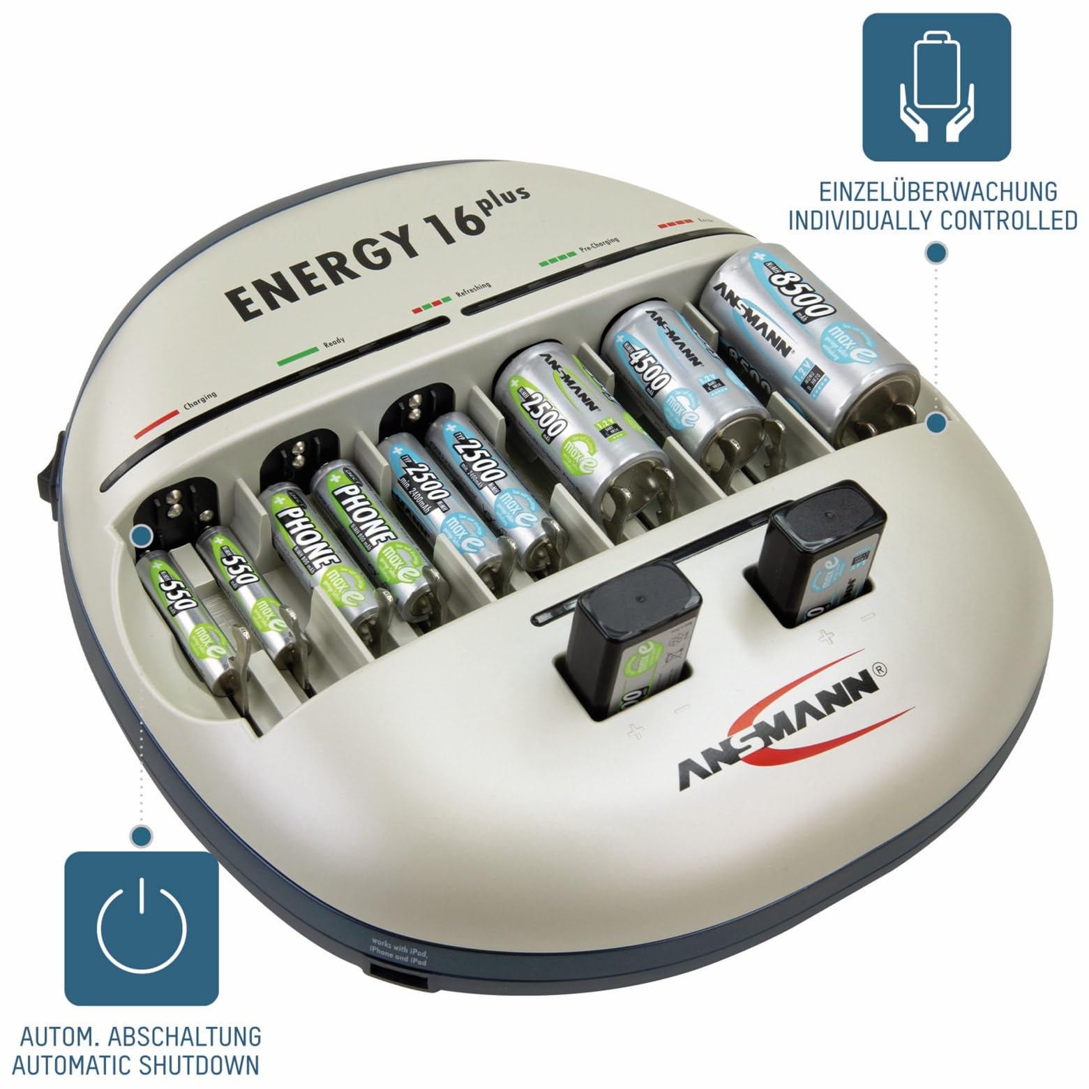 Ansmann Energy 16 Chargeur de batterie