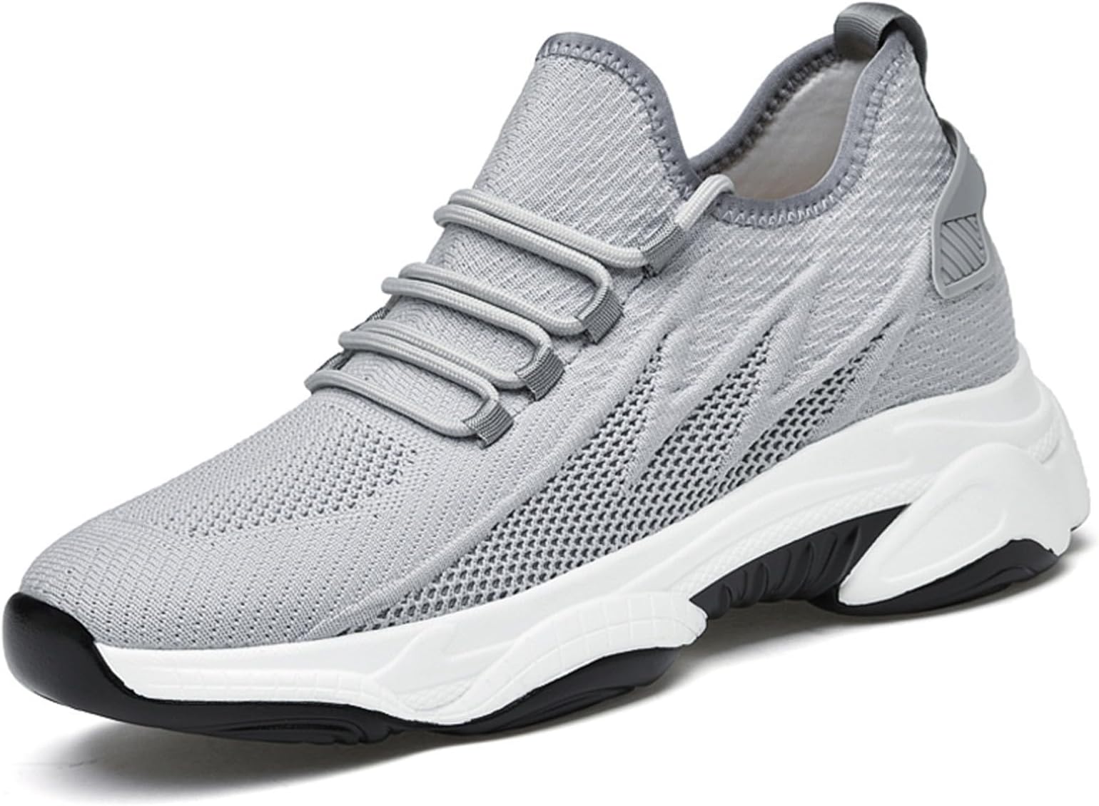 Men's Elevator Sneakers 3 inch Hidden Height Increase Breathable Mesh Lightweight Athletic Casual Shoes for Men