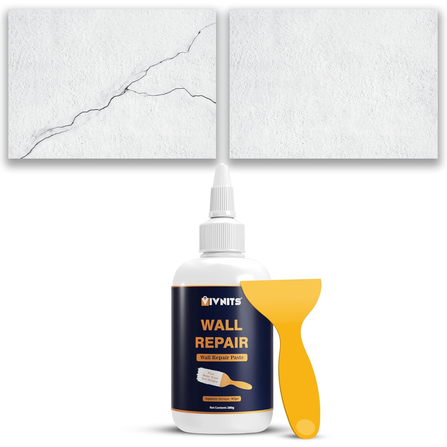 VIVNITS Wall Repair Paste Paint Wall Putty Paste Crack Filler for Walls