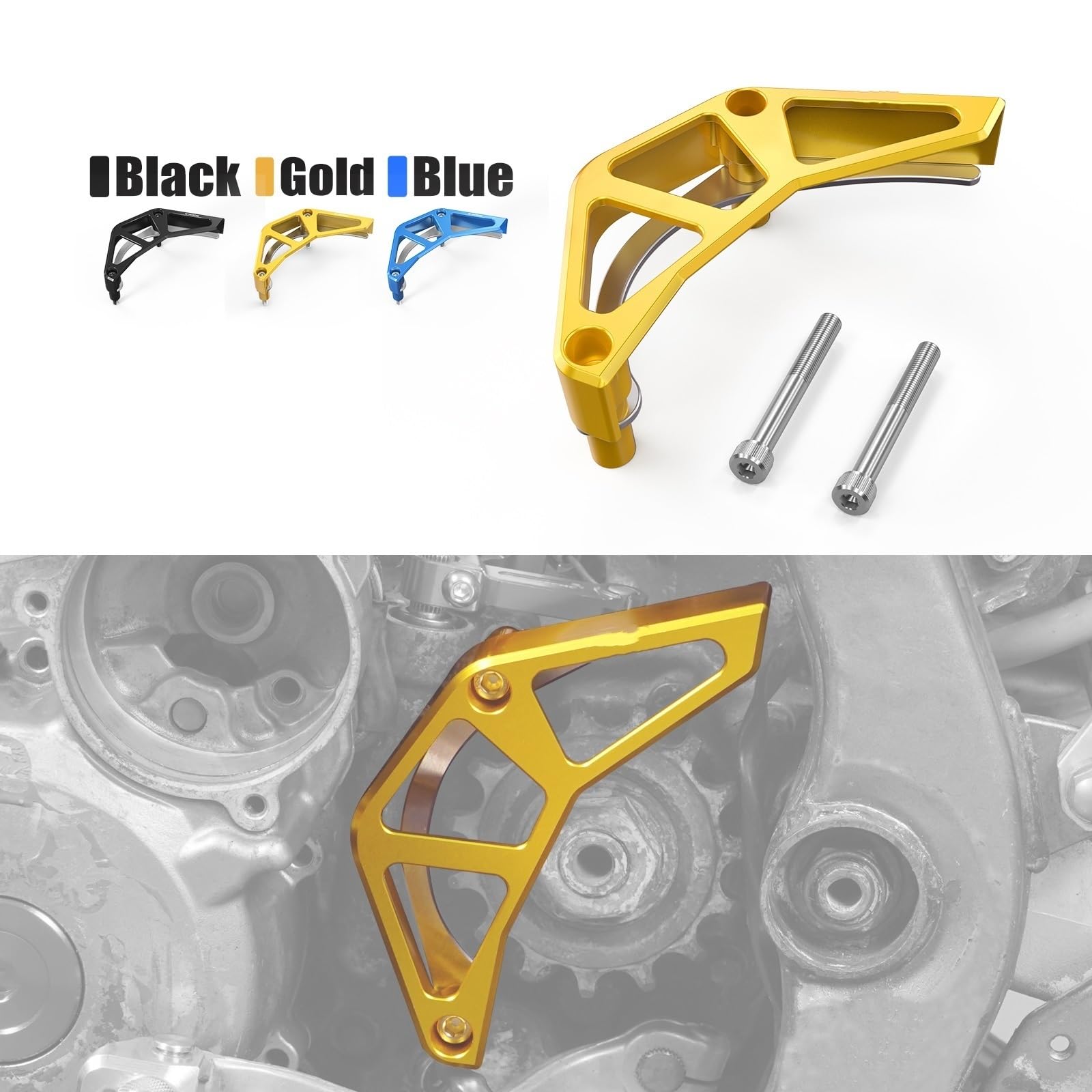Protecteur De Chaîne Avant Pour Moto Pour Suzuki DRZ400 DRZ400S DRZ400SM, Couvercle De Protection De Pignon Protecteur Chaîne Couvercle(Blue)