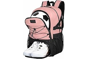 Voluminous Volleyball Bags for Girls: Goloni Soccer Backpack with Ball Compartment