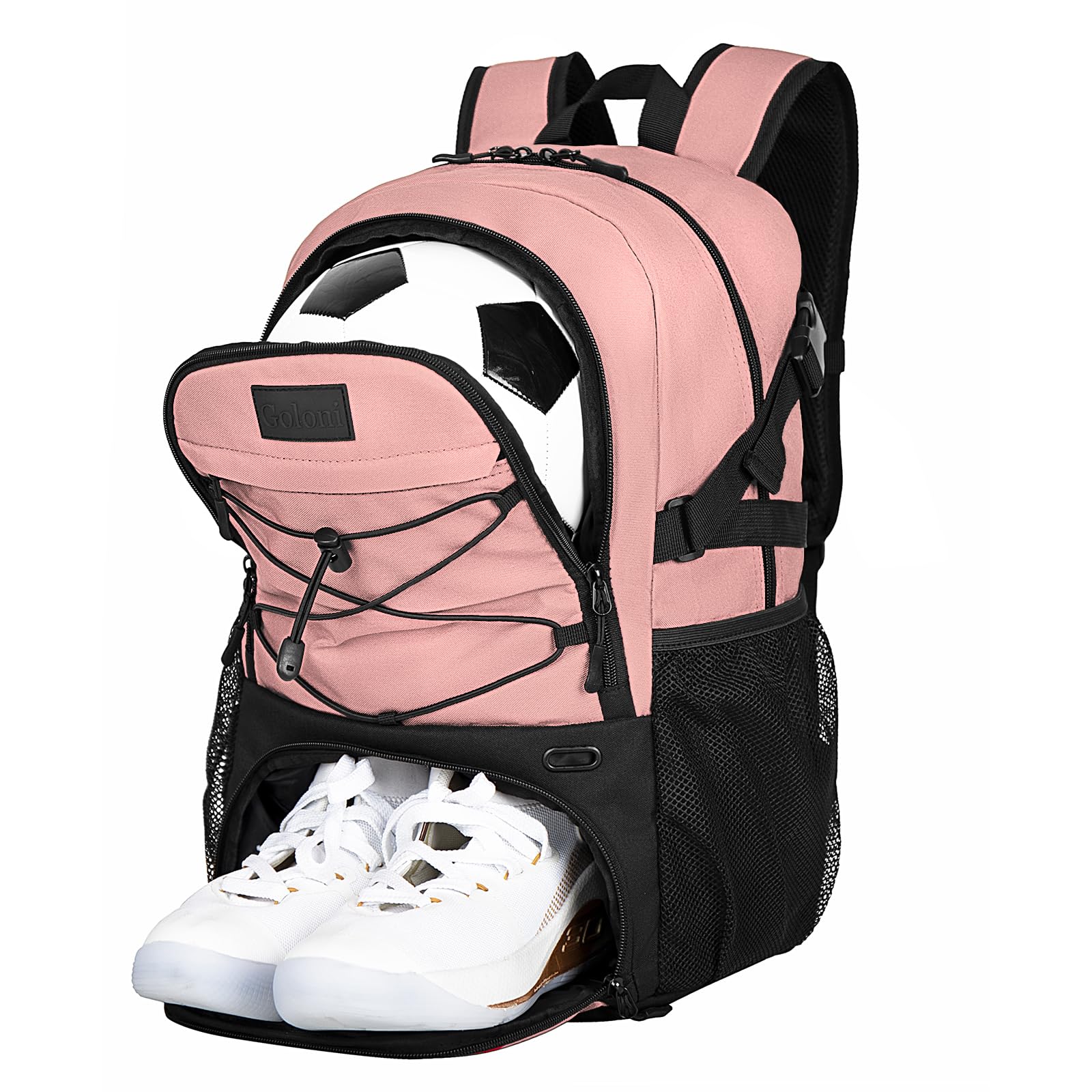 Goloni Soccer Backpack,Basketball Backpack with Ball Compartment & Shoe Compartment,Backpack for Basketball,Soccer