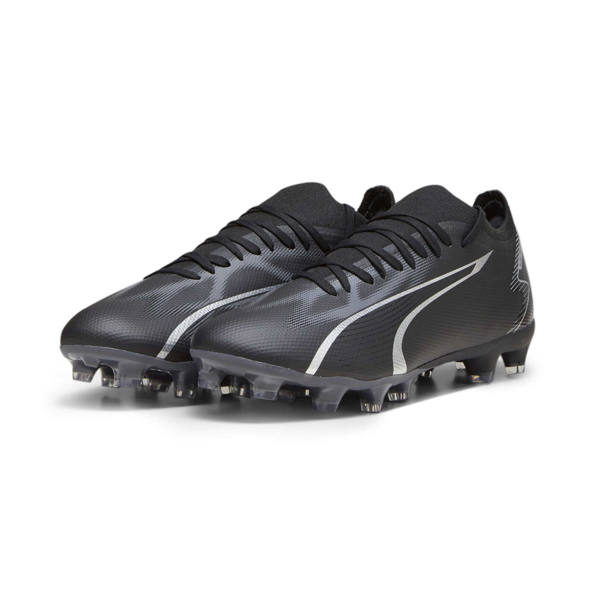 PUMA Ultra Match Fg/Ag erkek futbol ayakkabısı, Puma Black Asfalt, 41 EU