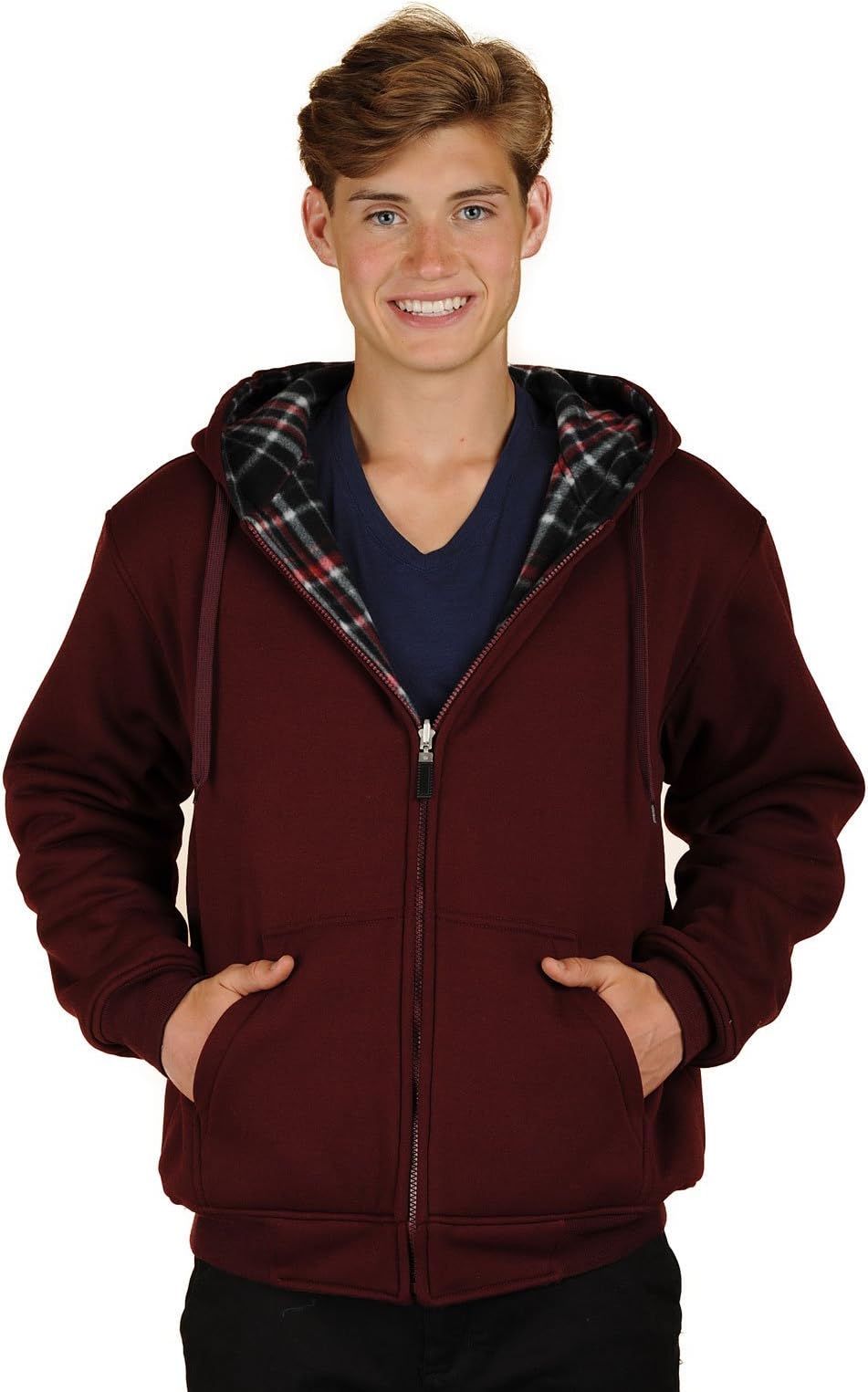 Two in ONE Heavy Duty Reversible Hoodie Jacket Black/Camouflage