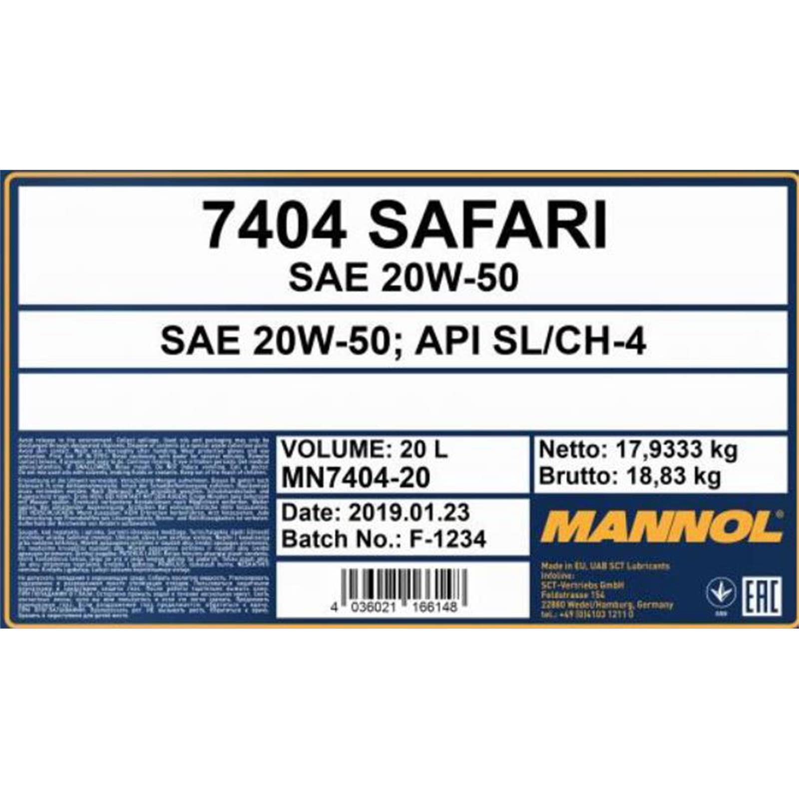 SCT Germany 2x 16614800000 Öl (40 L)