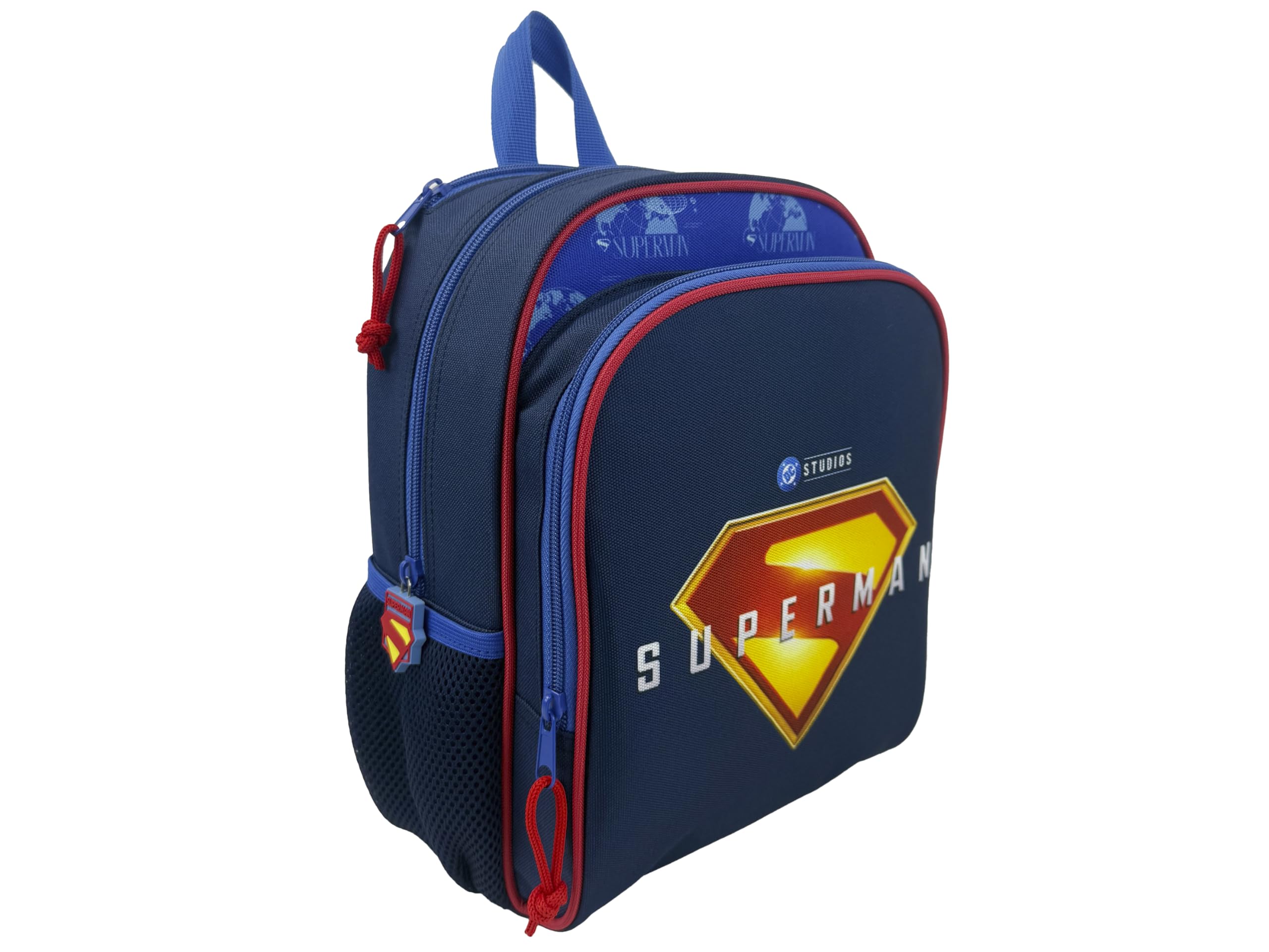 CYPBRANDS - Superman, Zaino per bambini con mantello, Prescolare, Misura 30 cm, Zaino con mantello, Mantello di Superman, Prodotto ufficiale