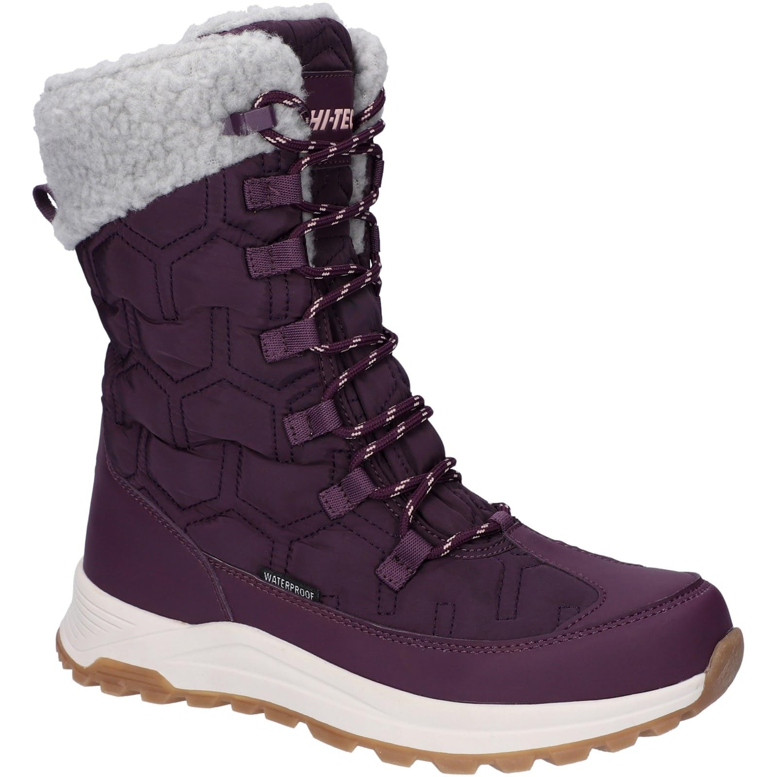 Hi-Tec Damskie buty śniegowe Sophia WP Italian Plum/Sepia Rose-4, 4 UK