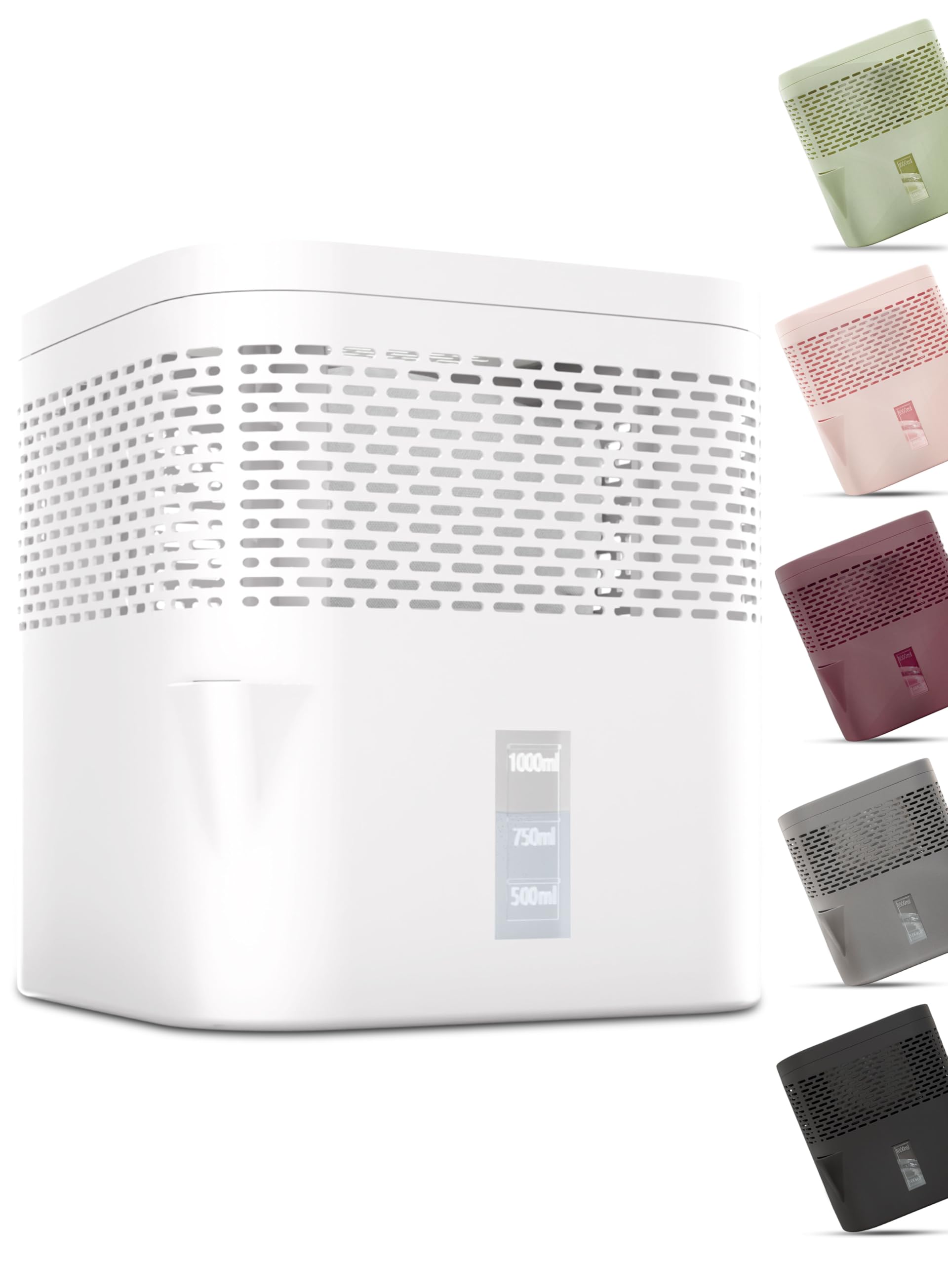 BonAura® Luftentfeuchter ohne Strom - Raumentfeuchter für Keller, Bad uvm. - 450g Luftenfeuchter Nachfüllpack inklusive - Entfeuchter und Luftentfeuchter Granulat im Set - Schutz vor Schimmel