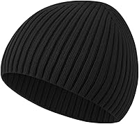 Choshion Wool Knit Fisherman Beanie for Men Women - Cuffless Seamless Soft Warm Winter Skull Cap, One Size Fits All
