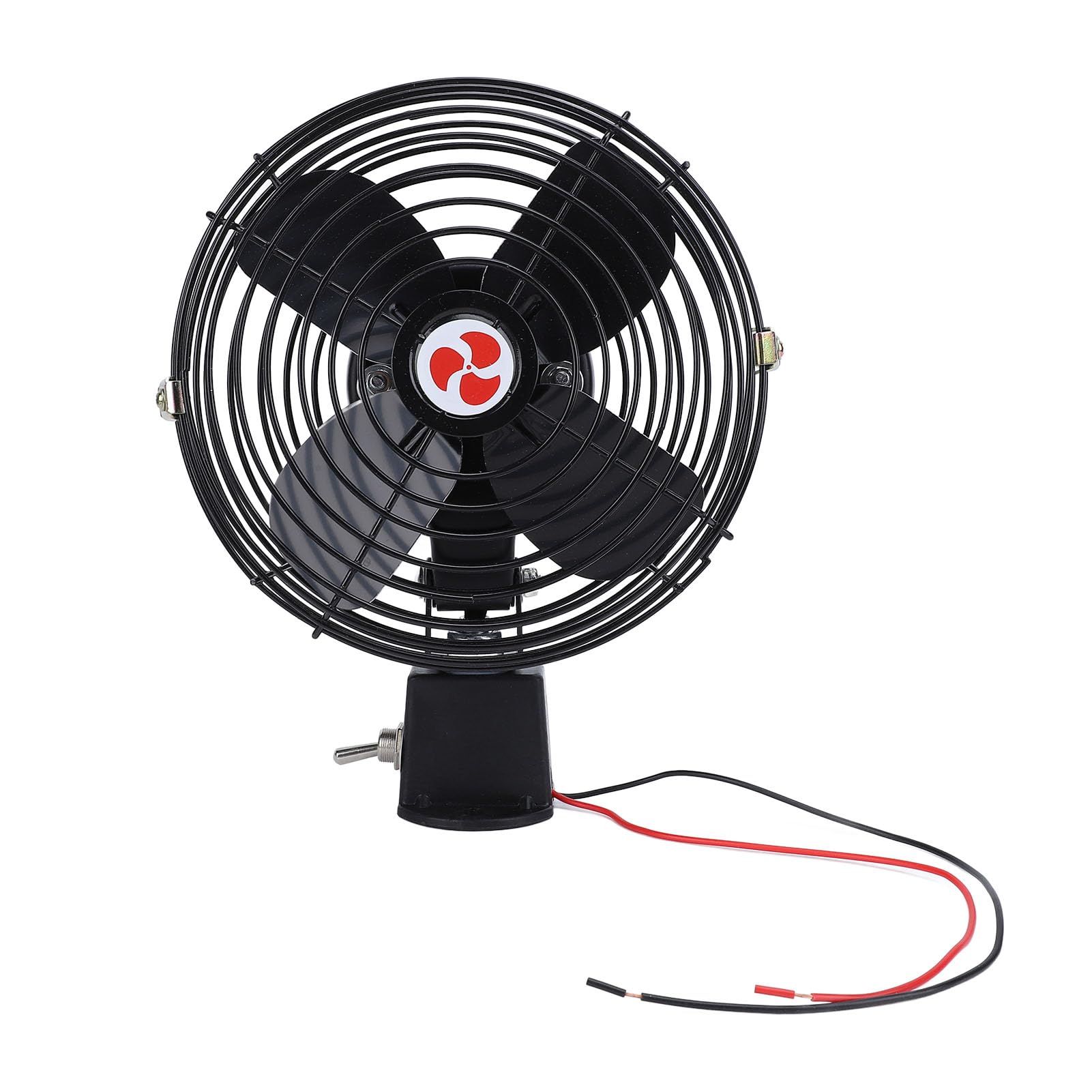 Ventilateur de voiture 12 V en métal, silencieux, 2 vitesses, pour camion, bateau, bus