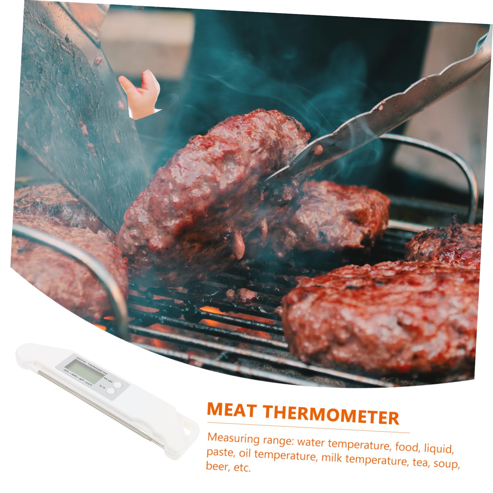 Alipis 3 Termómetros Electrónicos Digitales Para Cocina De Lectura Instantánea Para Parrilla Y Barbacoa Abs