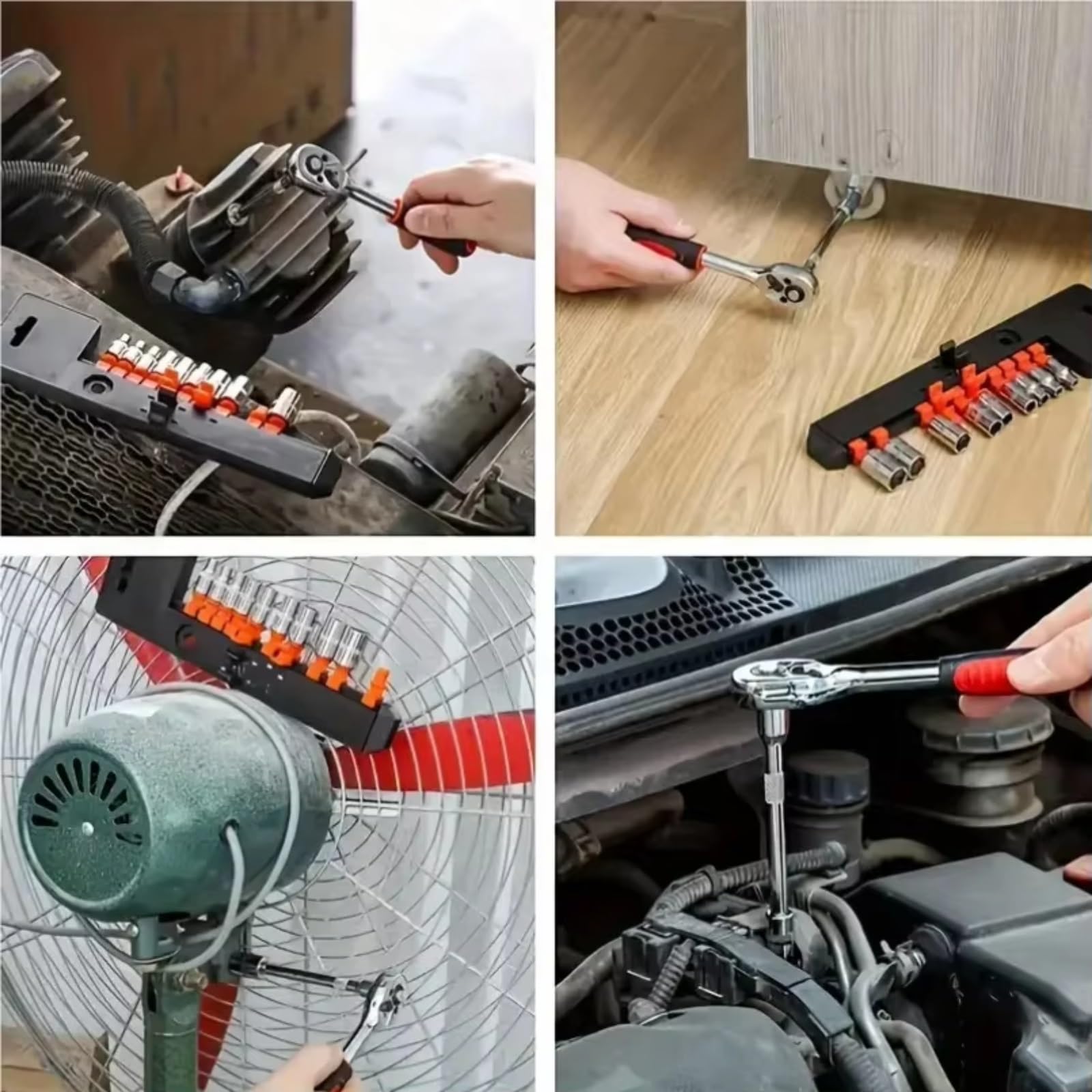 Set attrezzi da officina Set Di Chiavi A Bussola Hardware Per Auto Barca Moto Bicicletta Strumento Riparazione Biciclette Presa Corta A Cricchetto Strumenti Di Riparazione Automatica