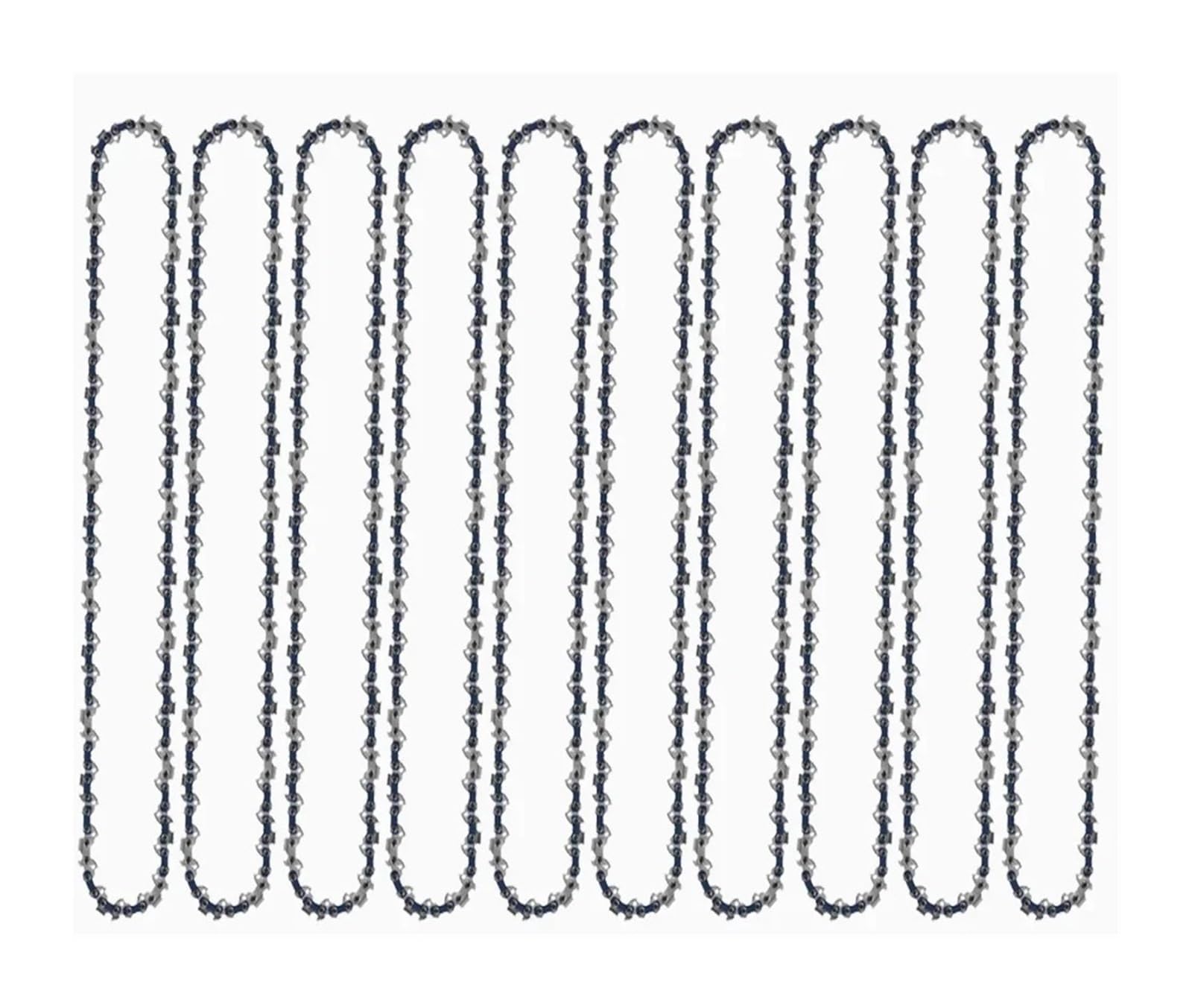 Cadena de motosierra de 14 pulgadas, 3/8" LP, 0,050", 52 eslabones de transmisión, minisierra eléctrica, sierra forestal, hoja de sierra, cadena de poda(10pcs 14-inch Chain)