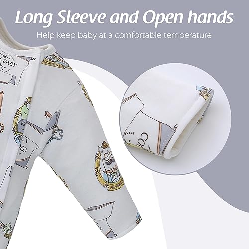 Miniatura 4 de Miracle Baby Baby Sleep Bag with Feet Winter, Wearable Blanket with Legs, Sleep Sack for Newborn 2.5 TOG, 0-6 Months