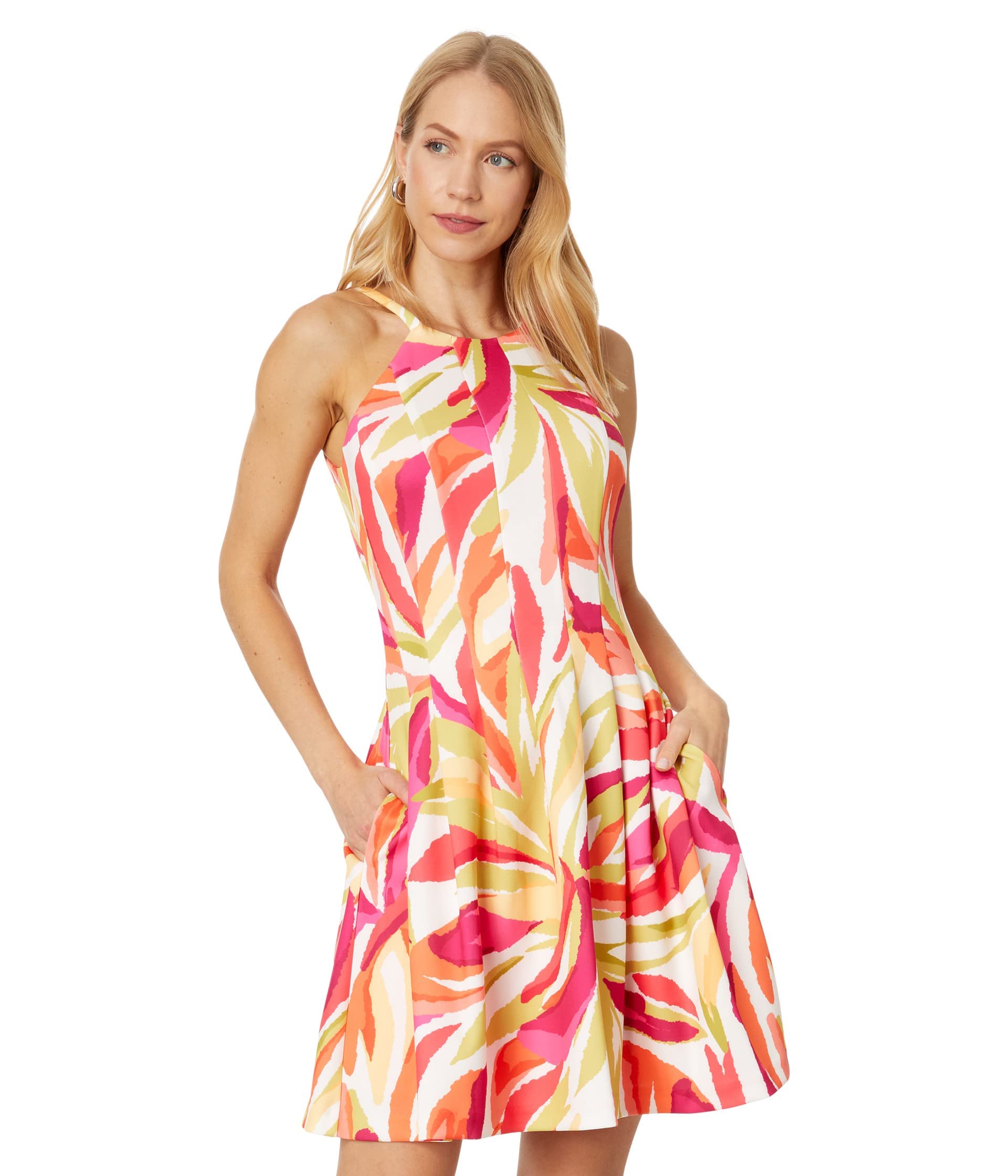 Vince Camuto Printed Halter Dress - Multi