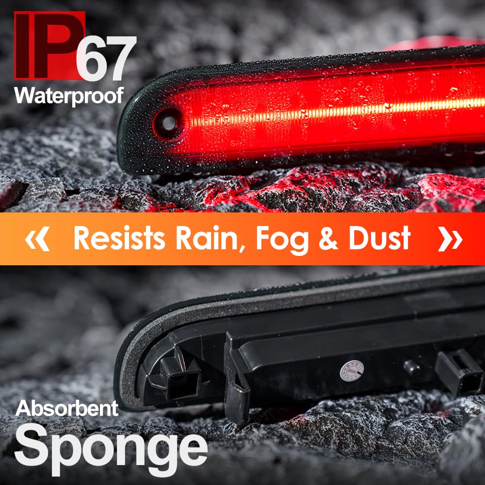 Lente fumé LED Rosso Terza Luce Stop Stop Per Fiat Ducato III, Citr.oen Jumper II, Peug.eot Boxer II Lampada Stop Posteriore Centrale A Montaggio Alto Ulteriore Terza Luce Stop 1pz