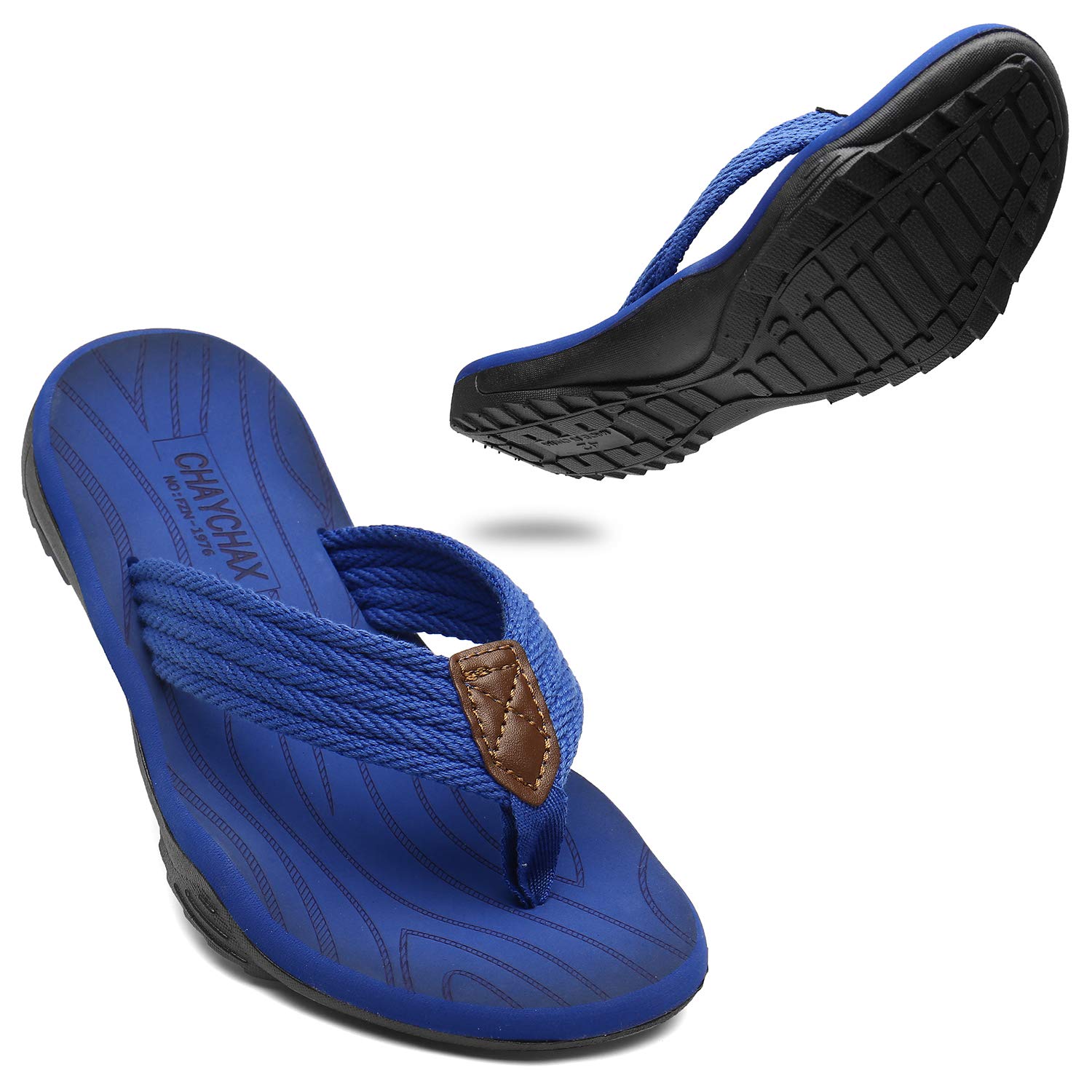 ChayChax Infradito Uomo Scarpe da Spiaggia e Piscina Sportive Beach Sandali Morbide Ciabatte Antiscivolo Pantofole con Gomma Suola