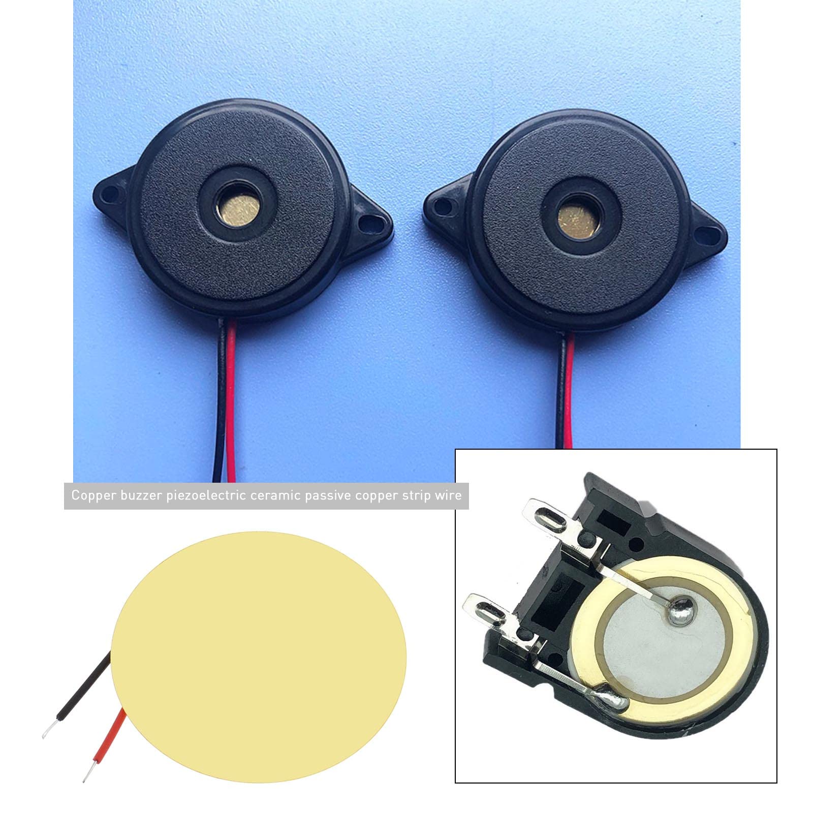 10 szt. 35 mm dyski piezoelektryczne, przetwornik akustyczny z przewodami, przetwornik, mikrofon, wyzwalacz, brzęczyk, bęben, gitara piezoelektryczna, elementy do instrumentu akustycznego