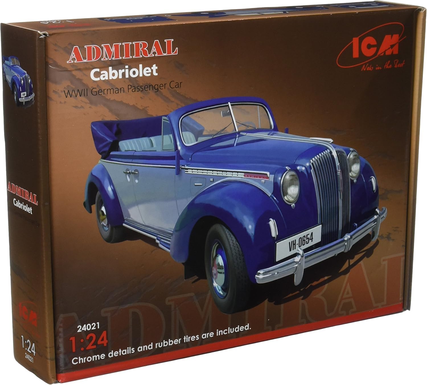 ICM 24021 – 1/24 Opel Admiral Cabriolet plástico Maqueta de