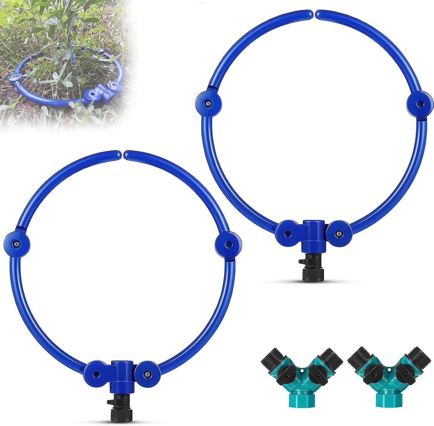 360°Tree Water System,Tree Watering Soaker Ring with Y