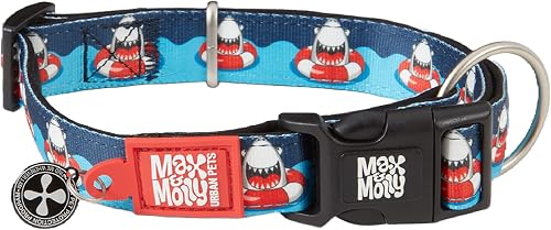 Max & Molly Urban Pets Smart ID Dog Collar - Soft Neoprene, Waterproof, Machine 