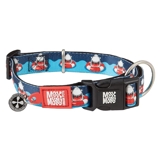 Max & Molly Urban Pets Smart ID - Collar para Perro, Neopreno Suave, Impermeable, Lavable a máquina, Hebilla…