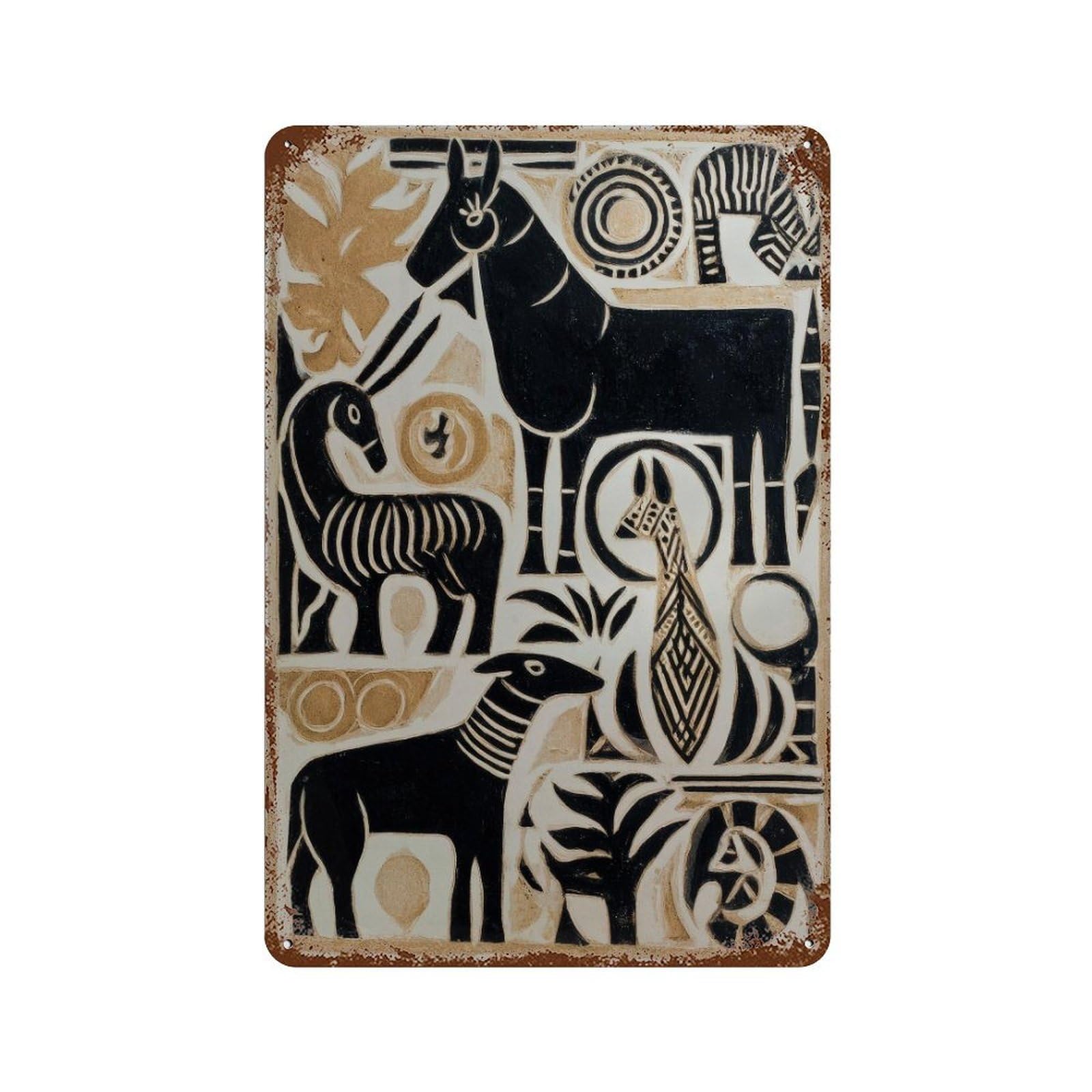 xiaoxiaoshen Traditional Mexican Animals1 Wall Decor Art Metal Tin Poster Modern Home Decor Art Home Bar Shop Decorations Vintage Sign 30x20cm