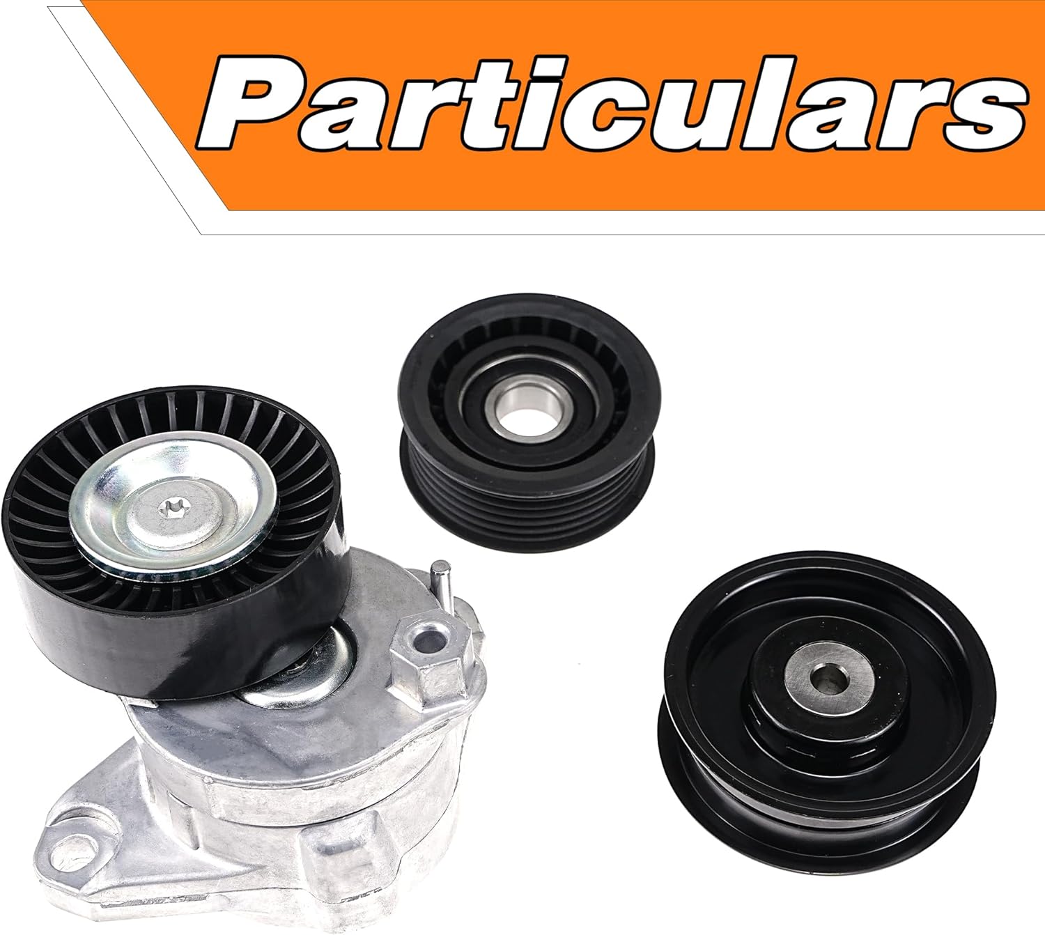Engine Drive Belt Tensioner & Idler Pulley Belt Tensioner Kit Fit for Mercedes-Benz C230 C280 C300 C350 CLK350 E350 GL450 ML350 ML550 S550 SLK350 2005-2011.Replaces# 2722021419 2722000270 6pk2404
