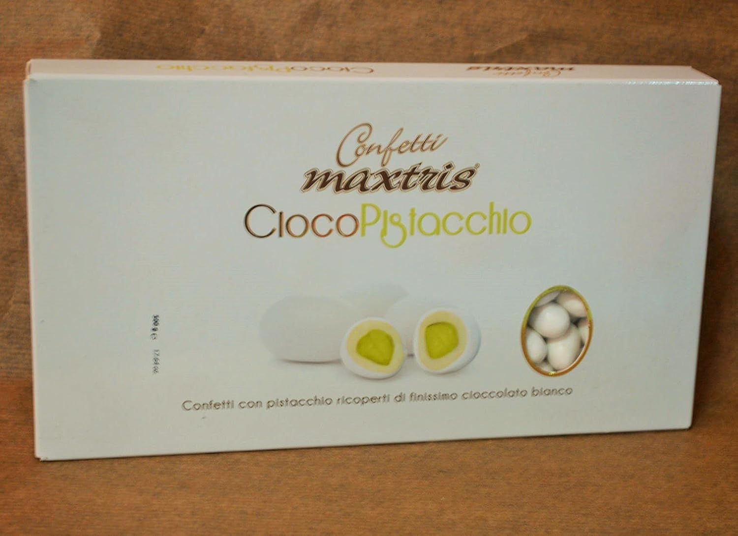 Confetti Maxtris, Confetti Italiani di Madorla, CIOCOPISTACCHIO BIANCO