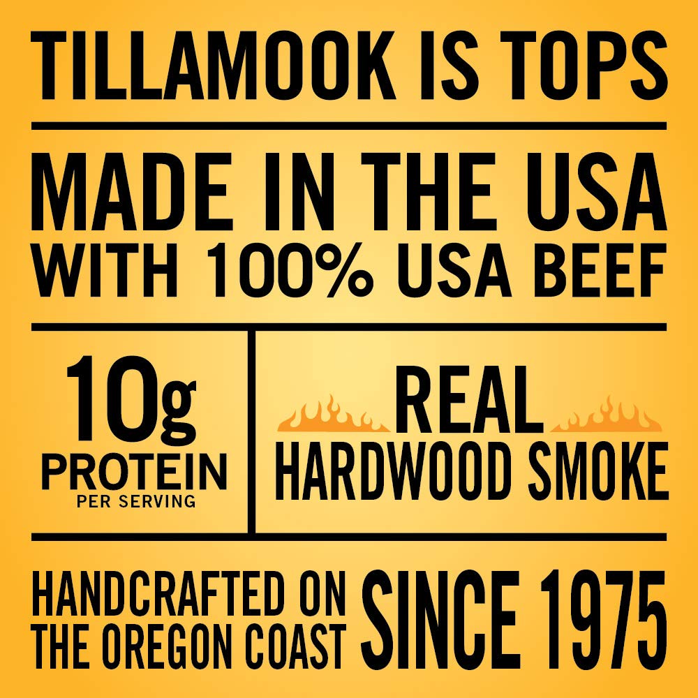 Tillamook Country Smoker Real Hardwood Smoked Silver Dollar Beef Jerky, Old Fashioned (13 Ounce) and Sausages, Teriyaki (15.2 Ounce Tall Jar, 20 Count)