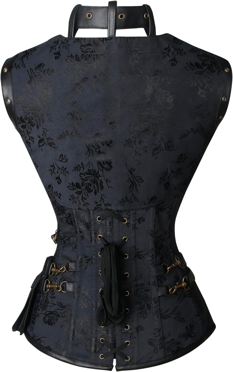 Charmian Women's Steampunk Spiral Steel Boned Vintage Retro Corset Tops Bustier - Image 2