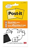 Post-it Dry Erase Sheets, 7 x 11.3 in, 3 Sheets – view 1