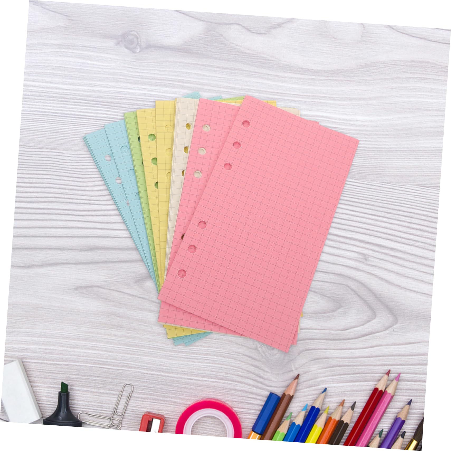 Générique 250 Pièces Recharge pour Lignées Colorées pour Agenda Planificateur et Journal de Qualité pour Écriture et Organisation Simplifiée