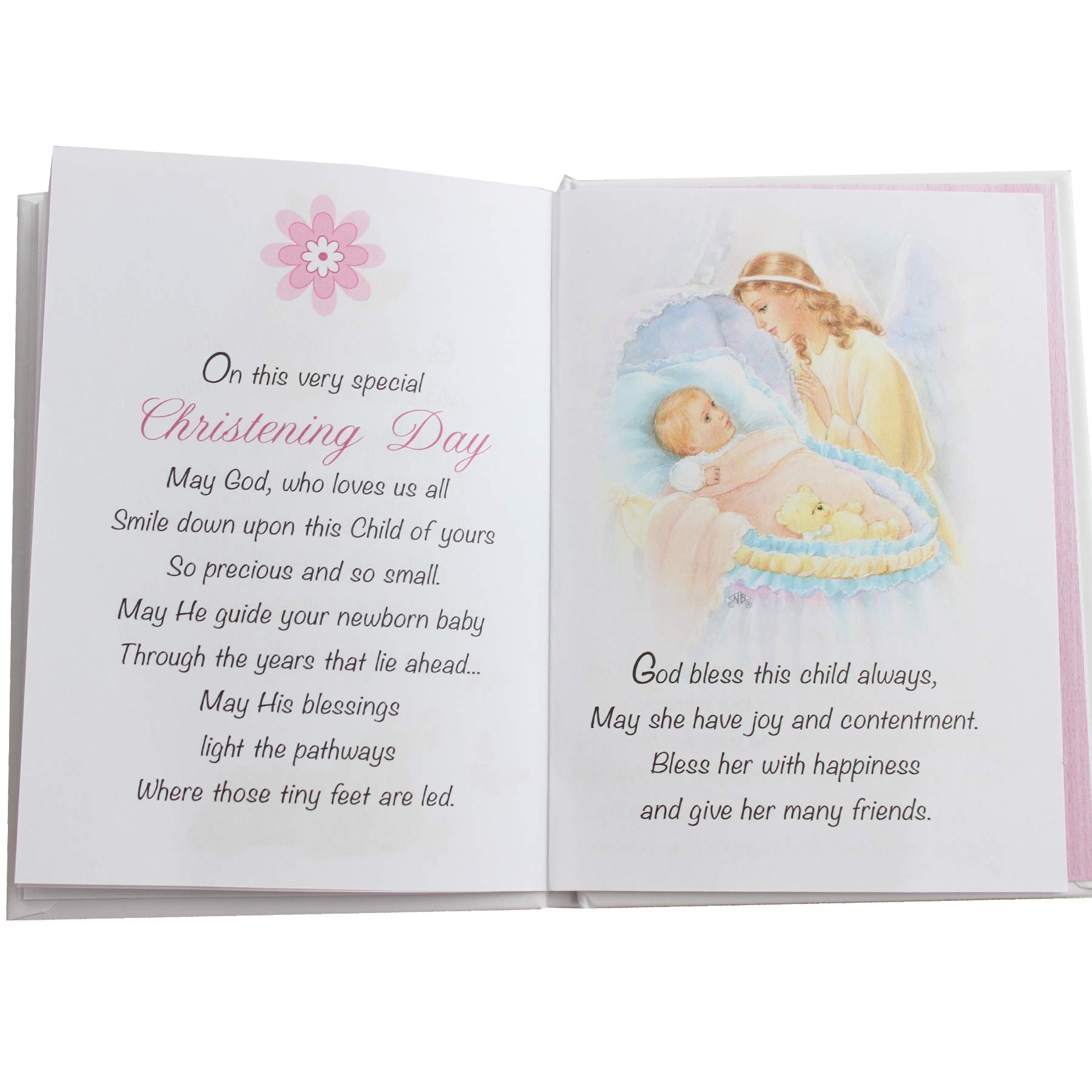 Baby Christening Record Book Keepsake Gift 14cmx10cm - Baby Girl 9969 - Image 3