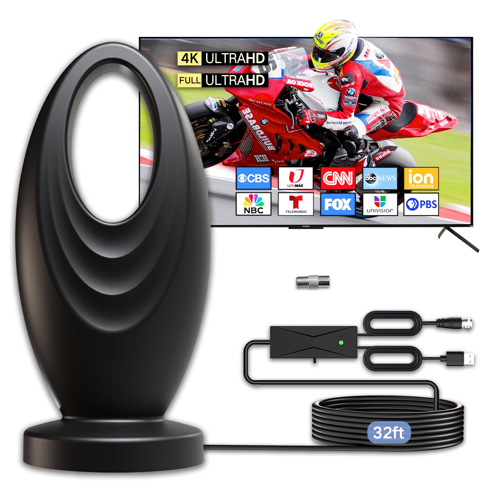 antenna tv digitale 2025 supporta 1080p 4k ricezione campi