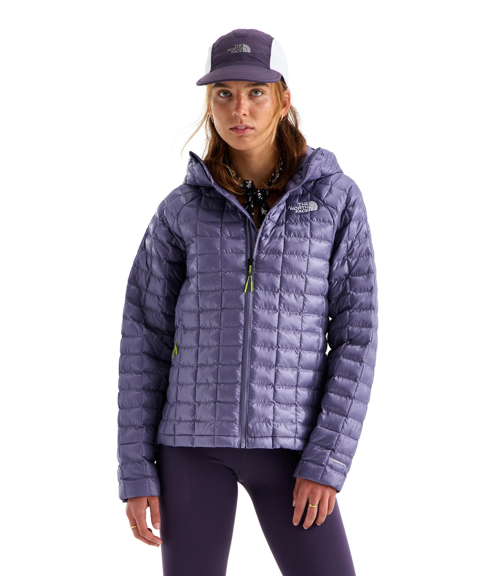 Women's Thermoball Hooded Jacket, Grounded Plum, Medium