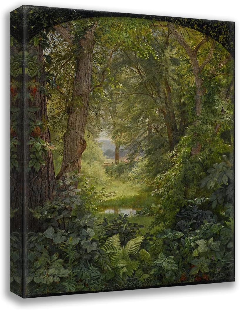 ArtDirect Woodland Landscape (Woodland Glade) (1860) 11x14 UnFramed Museum Art Print Poster Ready for Framing by William Trost Richards (American, 1833-1905)