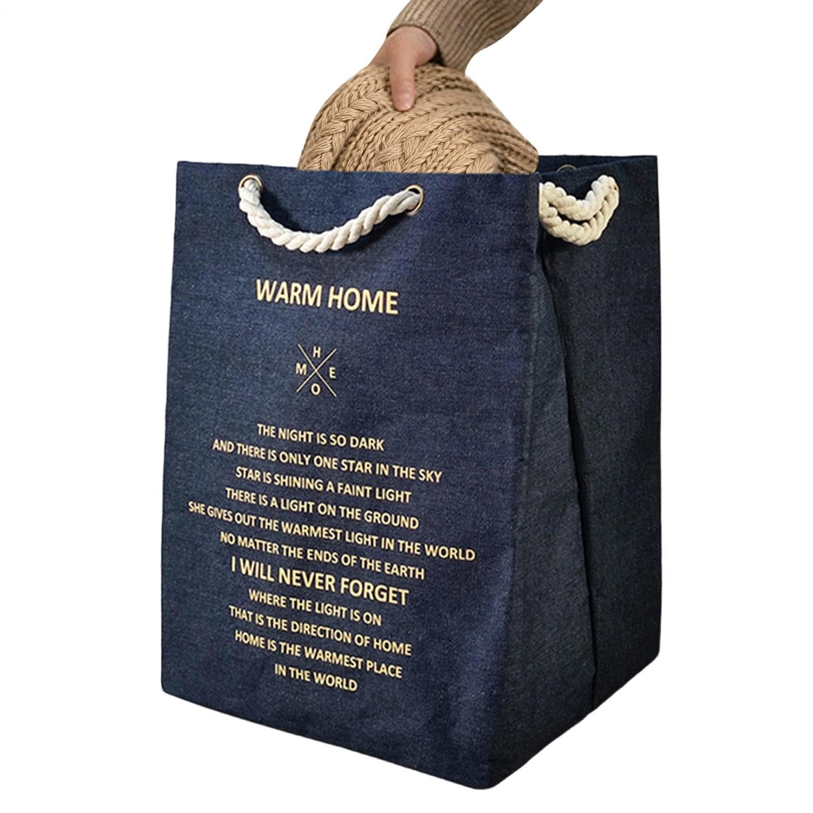 Torba materiałowa typu tote Wodoodporne, o dużej pojemności, składane | Organizer na Ubrania, Zabawki dla Dzieci Do Domu, Mieszkania, Domku Letniskowego, Outdoor, Campingu, Zakupów,