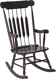 Gift Mark Adult Solid Rocking Chair, Espresso